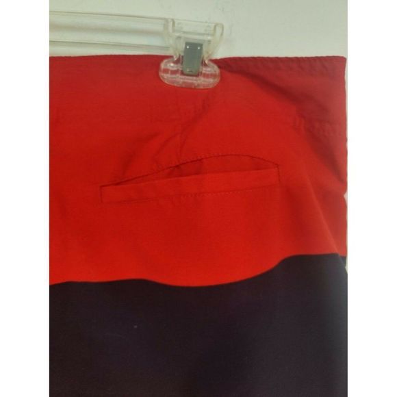 ABERCROMBIE & FITCH Men’s Swim Trunks Board Shorts Red/blue Sz XL Drawstring - Picture 4 of 11